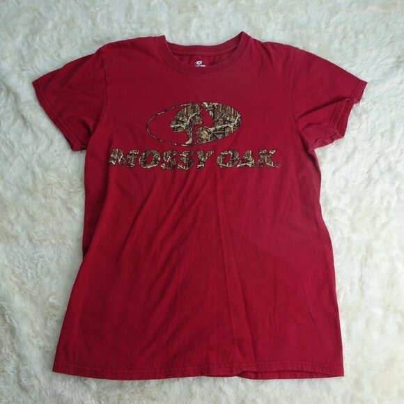 Mossy Oak Red T-Shirt Size Small - Picture 1 of 4